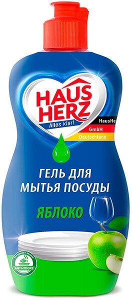 Набор из 3 штук Средство для мытья посуды Haus Herz 450мл Яблоко