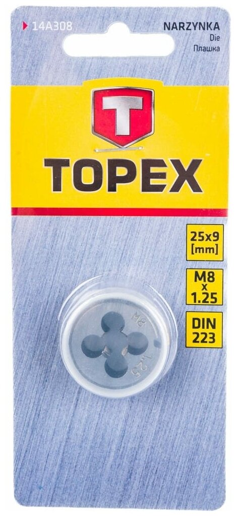 Плашка Topex - фото №3