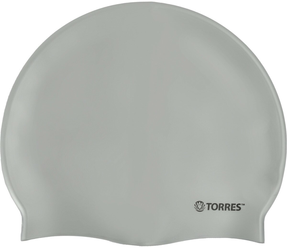 Шапочка для плавания TORRES Flat, SW-12201SV, серебристый, силикон