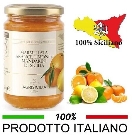 Конфитюр Agrisicilia из сицилийского апельсина, лимона и мандарина Италия, 360г