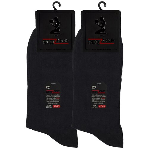 фото Носки redzone мужские, комплект носков - 2 пары, хлопок, черный, р. 42-45