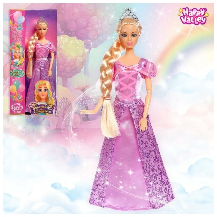 Happy Valley Кукла-модель шарнирная «Сказочная принцесса. История о волшебных волосах»