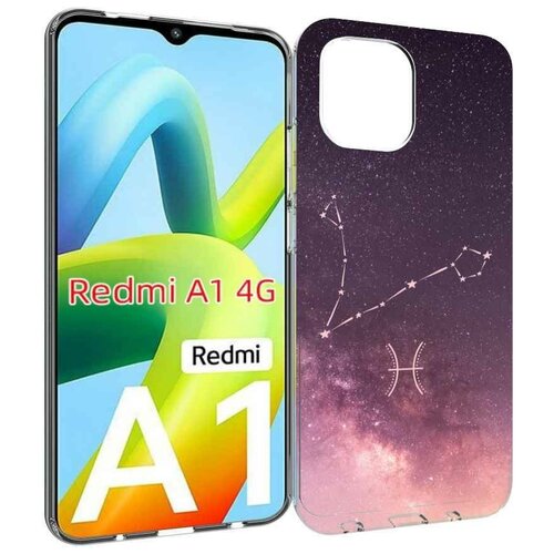 Чехол MyPads знак зодиака рыбы 5 для Xiaomi Redmi A1 задняя-панель-накладка-бампер