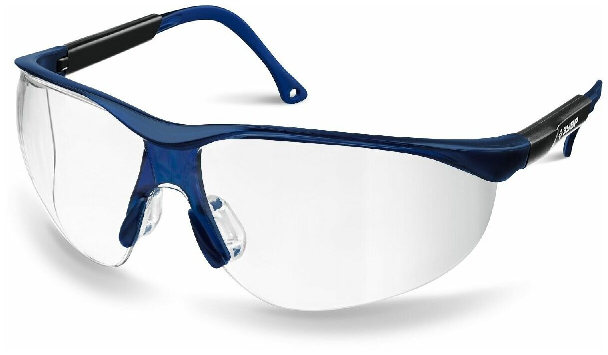 Защитные прозрачные очки ЗУБР прогресс линза устойчива к царапинам и запотеванию, открытого типа (110320_z02)