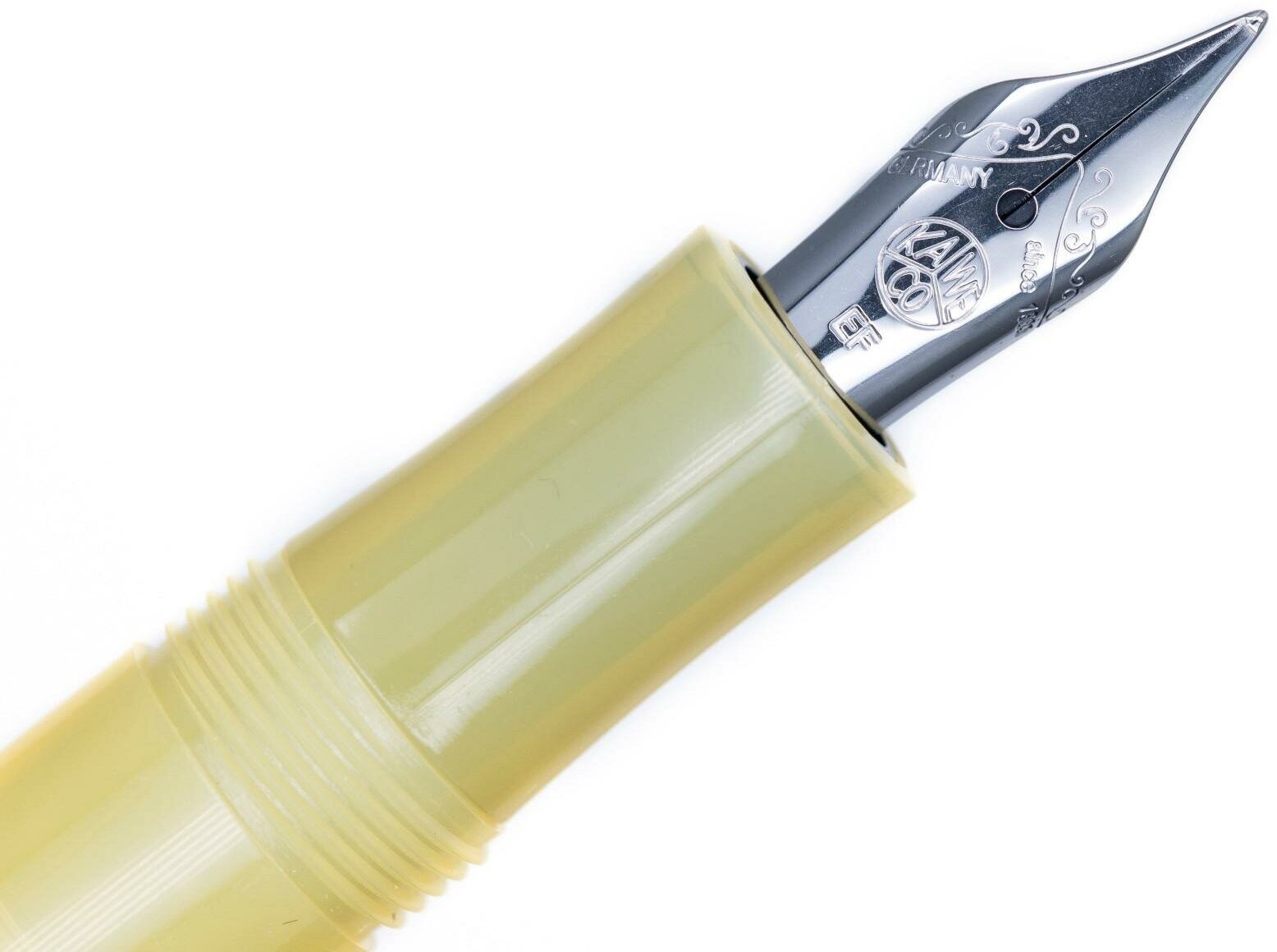 Ручка перьевая Kaweco CLASSIC FROSTED Sport EF 0,5 мм, чернила синие, корпус банановый - фото №12