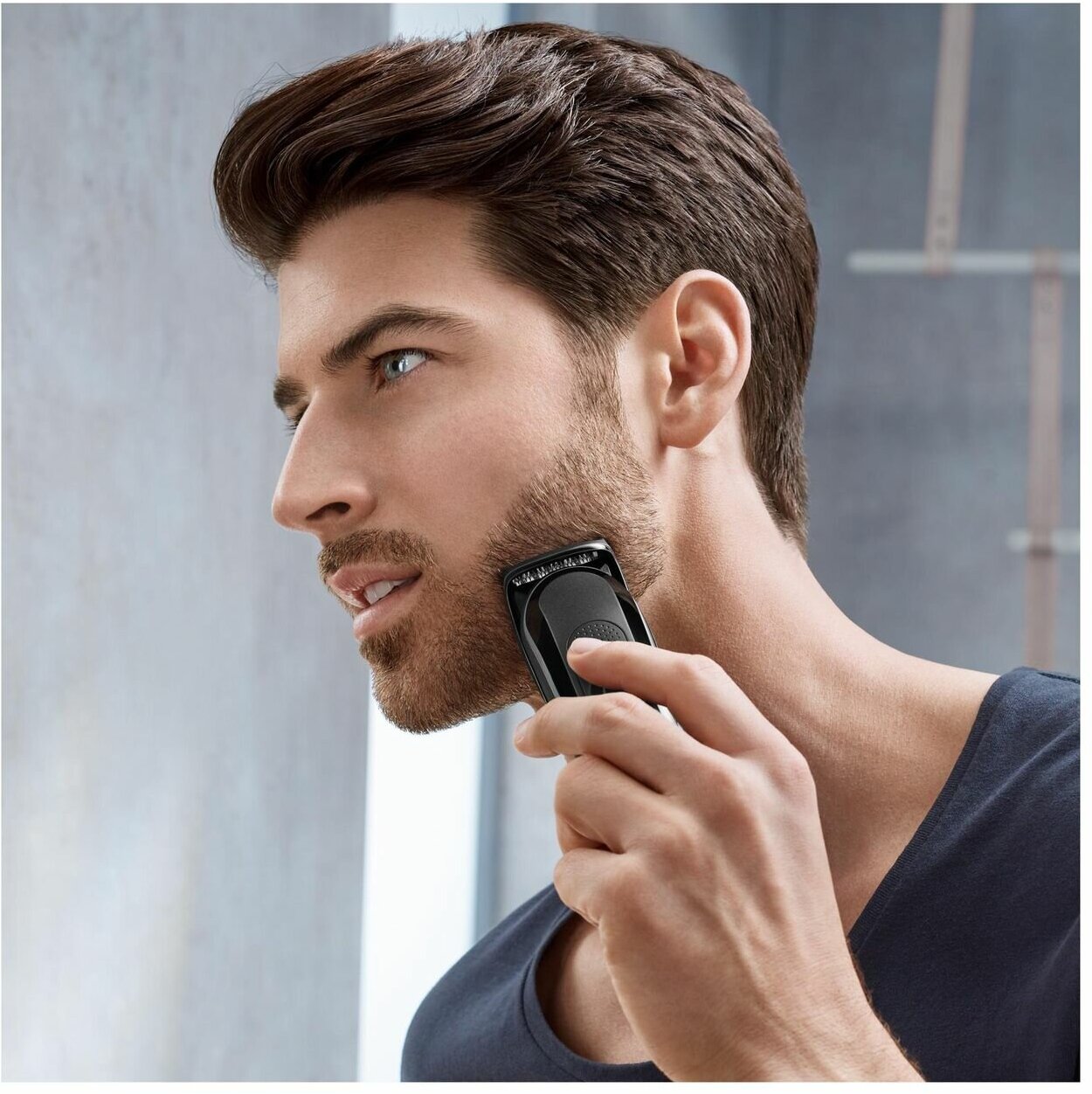 Триммер BRAUN SK3000 + Бритва Gillette + 1 кас, черный [81691735] - фото №4