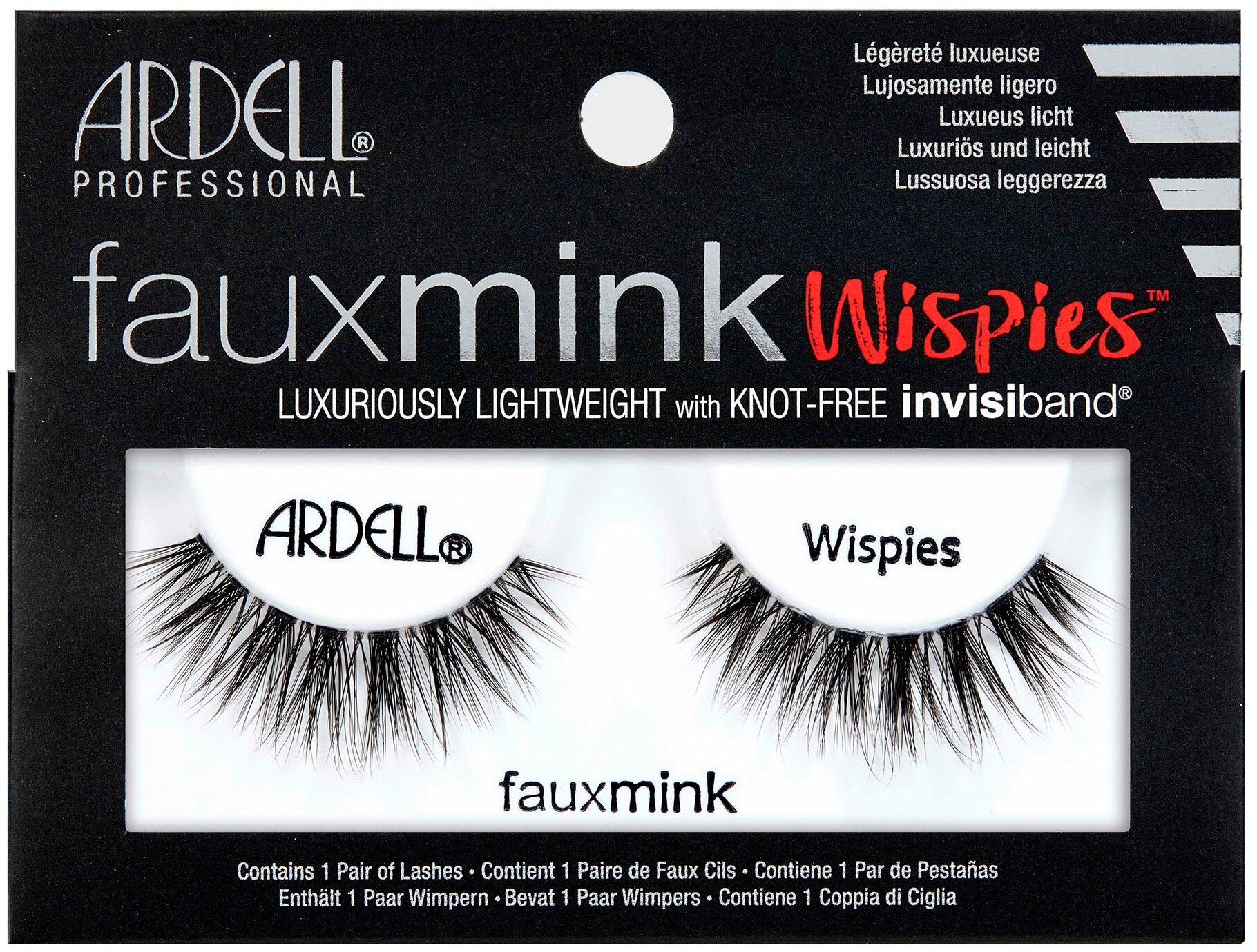 Ardell Faux Mink Wispies Накладные ресницы, норка (L)