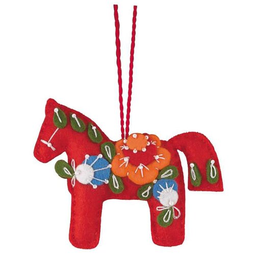 фото 1379ас набор для рукоделия riolis 'красный конь', 10*8 см риолис