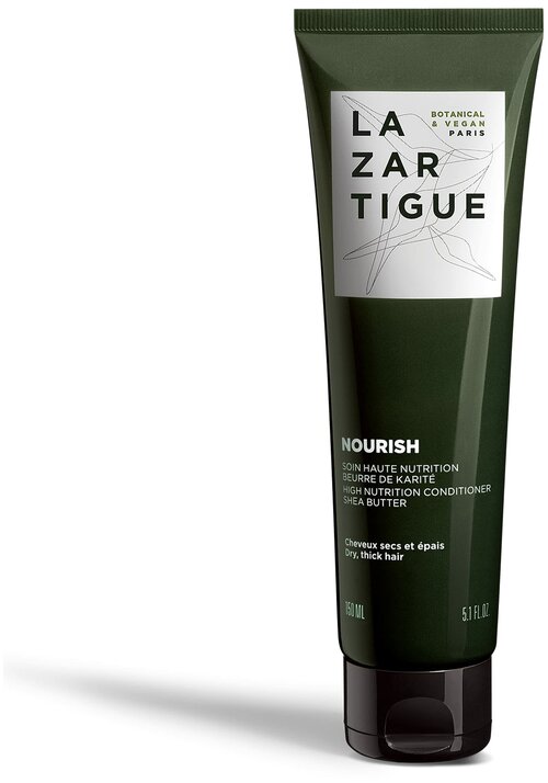 Высокопитательный кондиционер для сухих волос с маслом Ши LAZARTIGUE Nourish High Nutrition Conditioner Botanical & Vegan Paris 150ml