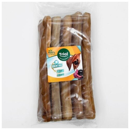 Косточка жевательная DENTAL 25см 200-210г пакет 5шт 5010₽