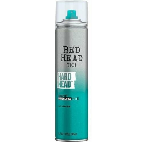 лак для волос суперсильной фиксации tigi bed head hard head 385 мл Лак TIGI Bed Head Hard Head для экстрасильной фиксации волос, 385 мл