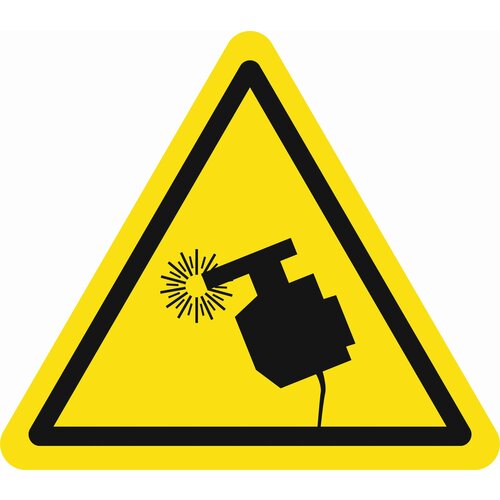 Предупреждающий знак W41 "Осторожно. Сварка" b250 пленка, уп. 5 шт.