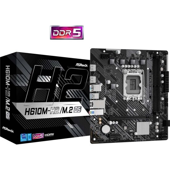 Материнская плата Asrock H610M-H2/M.2 D5 (LGA1700, mATX)