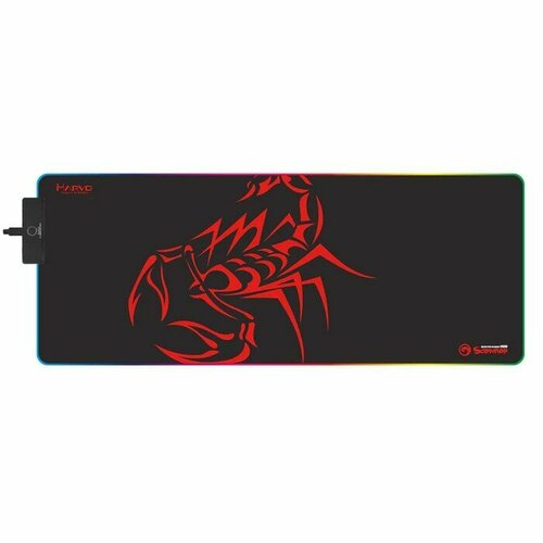 Коврик Marvo MG010 игровой 800x300x4 мм RGB чёрный 1920₽