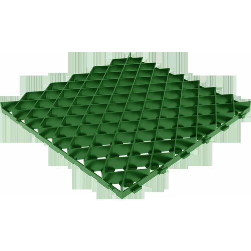 Газонная решётка 60х60 см С250 пластик цвет зелёный