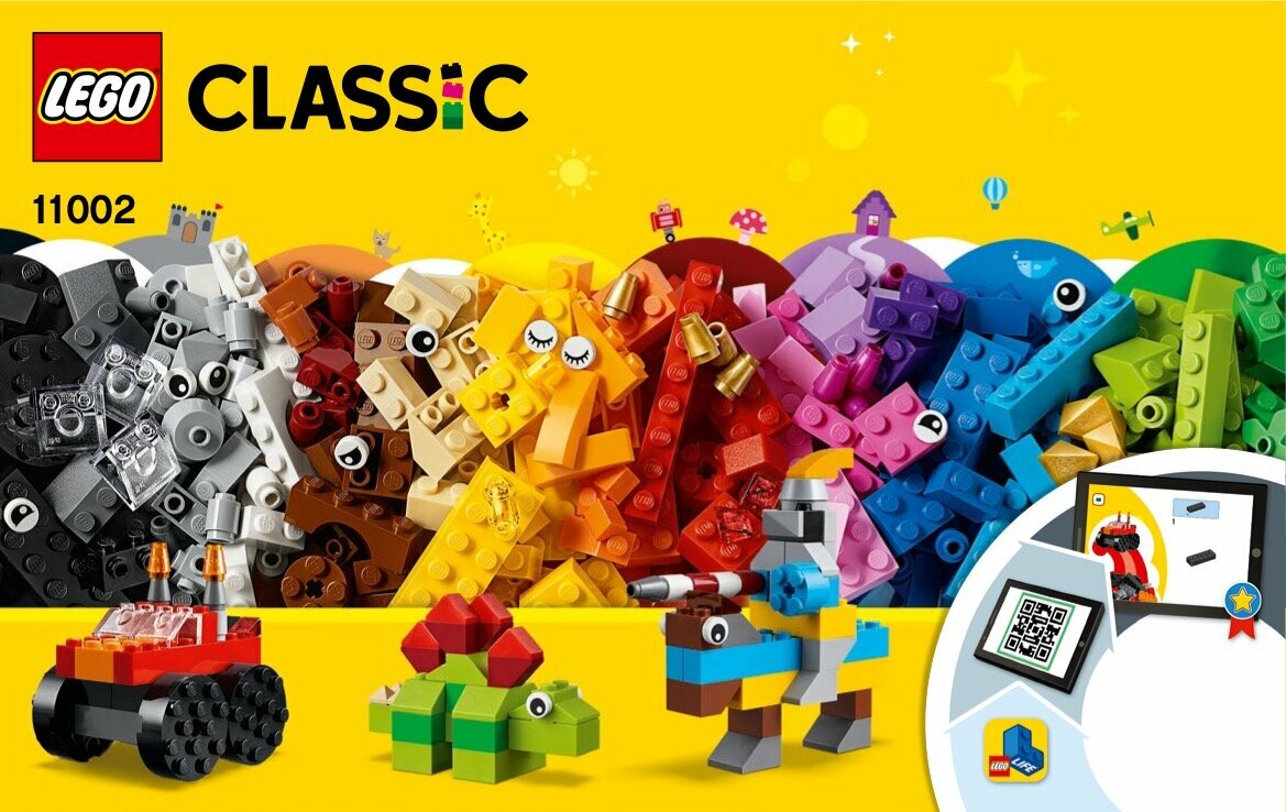 Конструктор LEGO Classic 11002 Базовый набор кубиков, 300 дет.