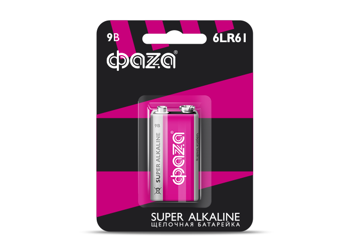 Батарейки ФаZa, Super Alkaline BL-1 6LR61, 1 шт. - фото №12