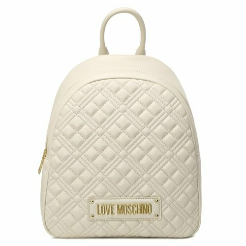 Рюкзак LOVE MOSCHINO, молочно-бежевый quilted small pu leather handbag women 2022 summer trend brand luxury designer chain quilted shoulder crossbody sling bag