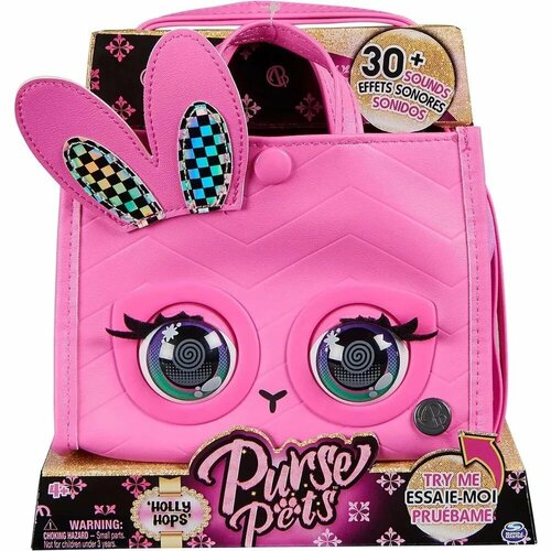 Интерактивная сумка Purse Pets кролик - INTERACTIVE BAG TOTES BUNNY , розовый 6066782