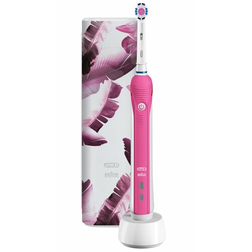 Электрическая зубная щетка Oral-B Pro 1 750 Pink Design Edition mit Reiseetui D165131UX 599000₽