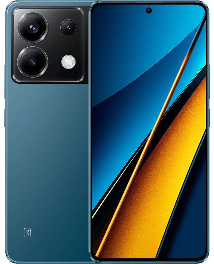 Смартфон POCO X6 5G 8+256Gb Blue (MZB0FRQRU)