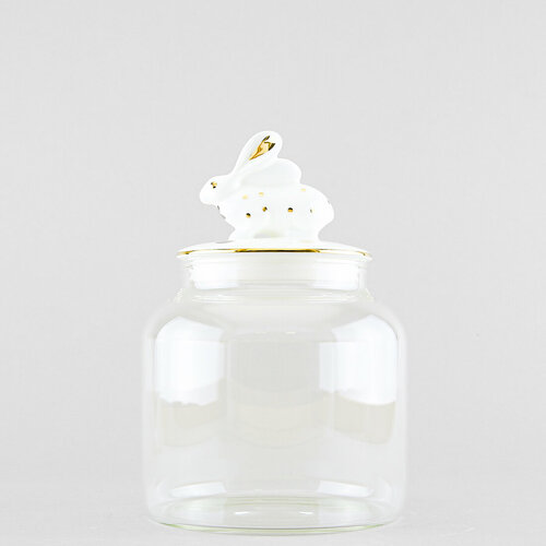 Банкаемкость для хранения Императорский фарфоровый завод Кролик золото 1180 мл 3200₽