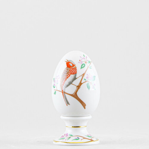 Яйцо пасхальное на подставке, 8.2 см. Императорский фарфоровый завод ИФЗ. Форма 