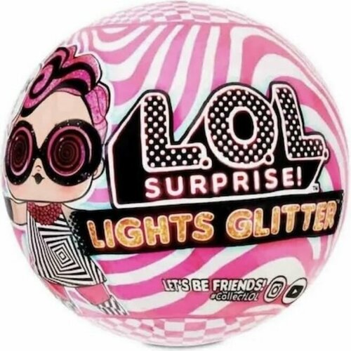 Куколка LOL Surprise Lights Glitter 8 см lol surprise 2 548843 кукла сюрприз lol в шарике 2я серия волна 1