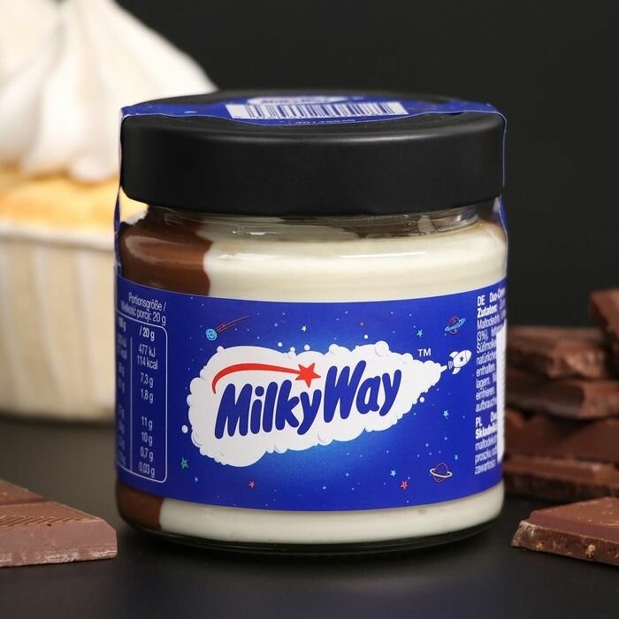 Шоколадная паста MilkyWay из молочного и белого шоколада, 200 гр. (Великобритания)