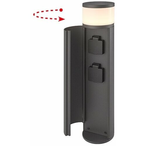 Наземный светильник светодиодный с розеткой Oasis Light Розетки AL6033-730 Bl