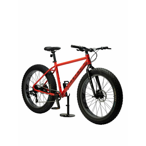 Велосипед взрослый фэтбайк TIMETRY TT222 26 рама 195 2024 года красный 41023₽