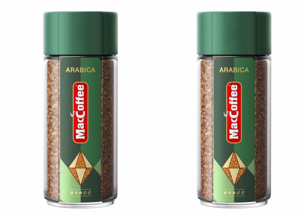 MacCoffee Кофе растворимый Arabica, 100 г, 2 уп