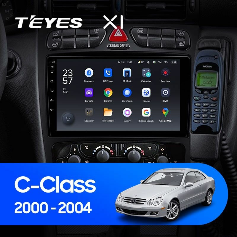 Штатная магнитола TEYES CC2 Plus 9.0" 3 Gb для Hyundai Sonata 2002-2007