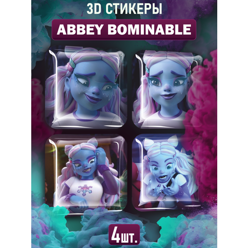 Наклейки на телефон 3D стикеры Abbey Bominable Эбби Боминейбл MH fashion angels набор для декорирования ободков школа монстров 64056