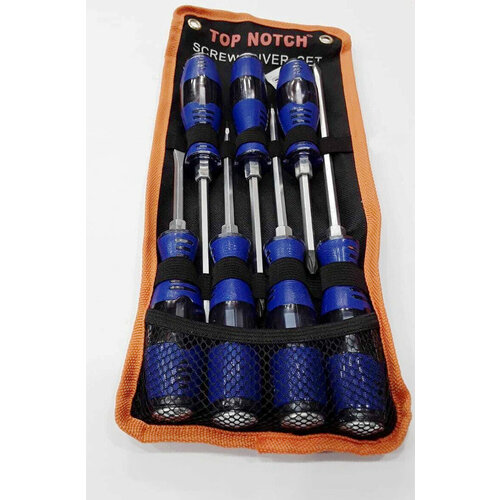 Набор ударных отверток 7 шт, синяя ручка набор ударных отверток 7 шт