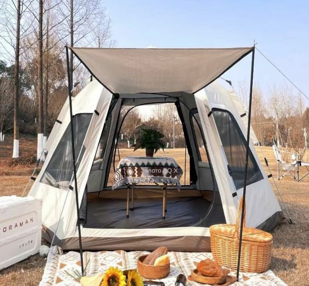 Автоматическая палатка 4-х местная / Палатка самораскладывающаяся 240х240х170 см