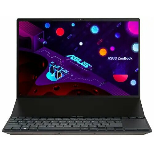 Ноутбук ASUS ZenBook Pro 14 Duo OLED UX8402VU-P1085W 1452880x1800 OLED Intel Core i7 13700H ядра 6 8 х 24 ГГц 18 ГГц RAM 16 ГБ SSD 1000 ГБ GeForce RTX 4050 6 ГБ Win11 черный 28333000₽