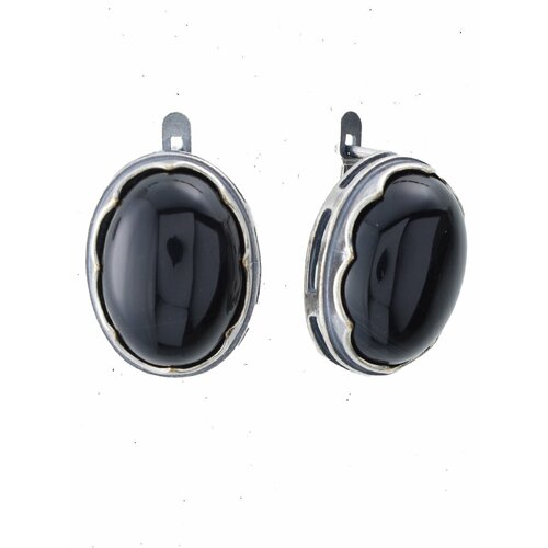 Серьги ФАБРИКА украшений Винтаж Дуо, агат