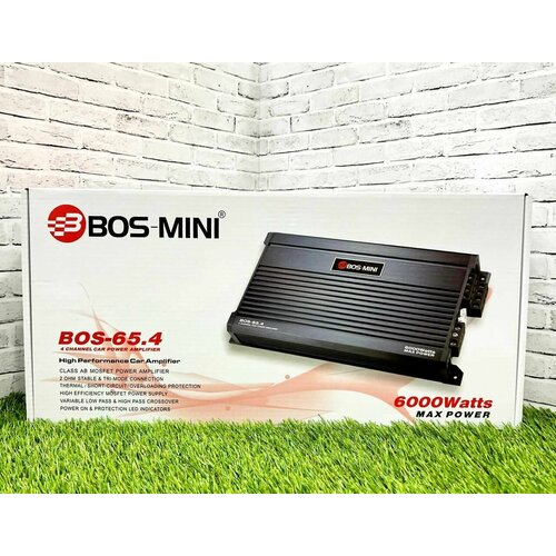 Усилитель автомобильный Bos mini BOS 63.4 / 4 канала / 6000вт