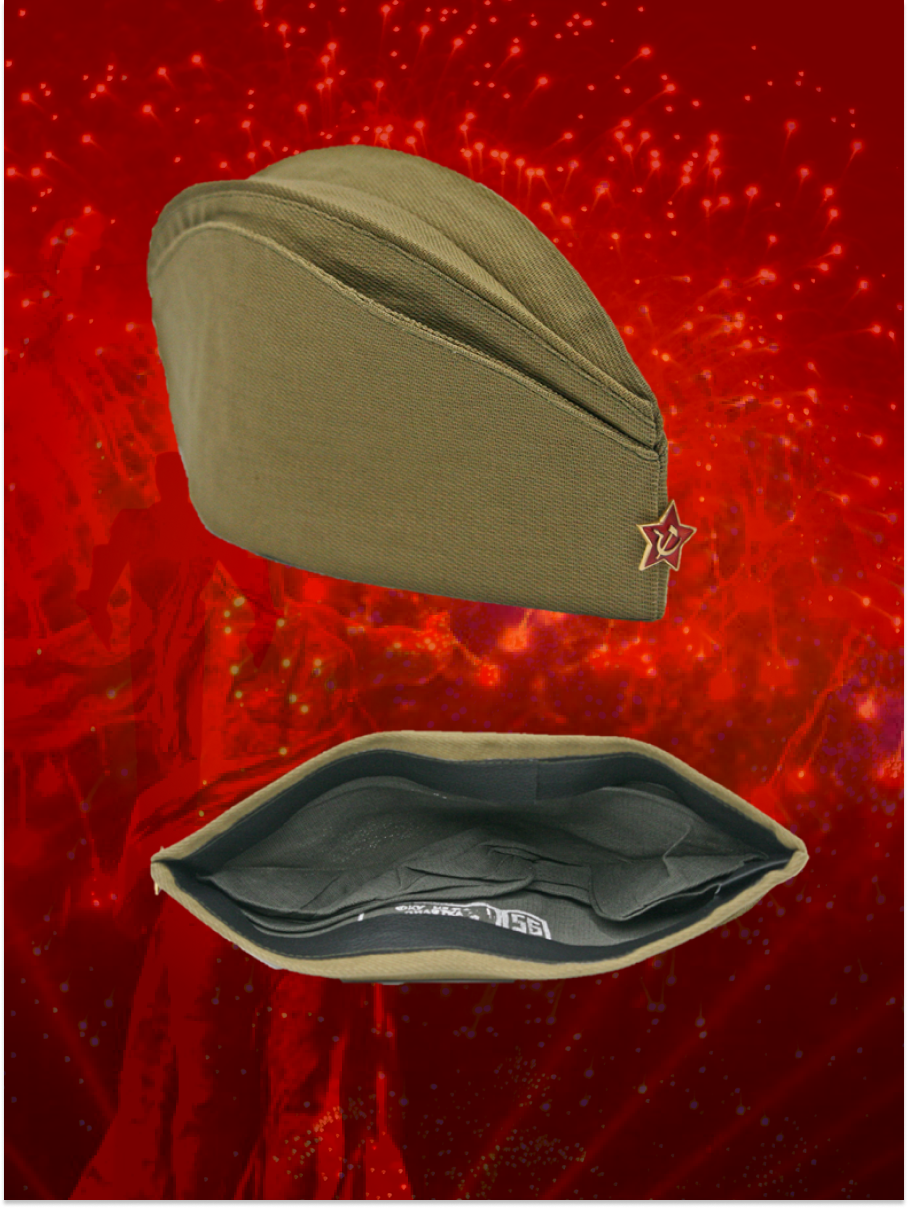 Пилотка солдатская со звездой размер 56 — фото 1