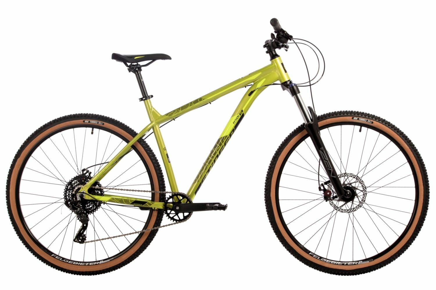 фото Велосипед STINGER 27.5" PYTHON STD зеленый, алюминий, размер 16"