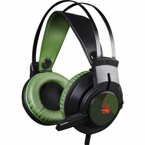 Гарнитура A4Tech Bloody J450 черныйзеленый 9423₽