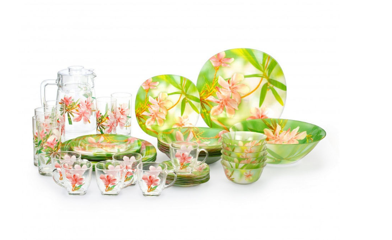 Столовый набор посуды Luminarc 44 предмета фрезия, стекло — фото 1