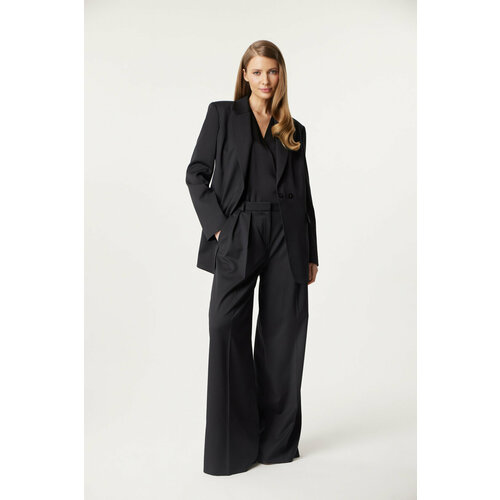 Пиджак FASHION REBELS, размер 34, черный пиджак fashion rebels размер xs черный