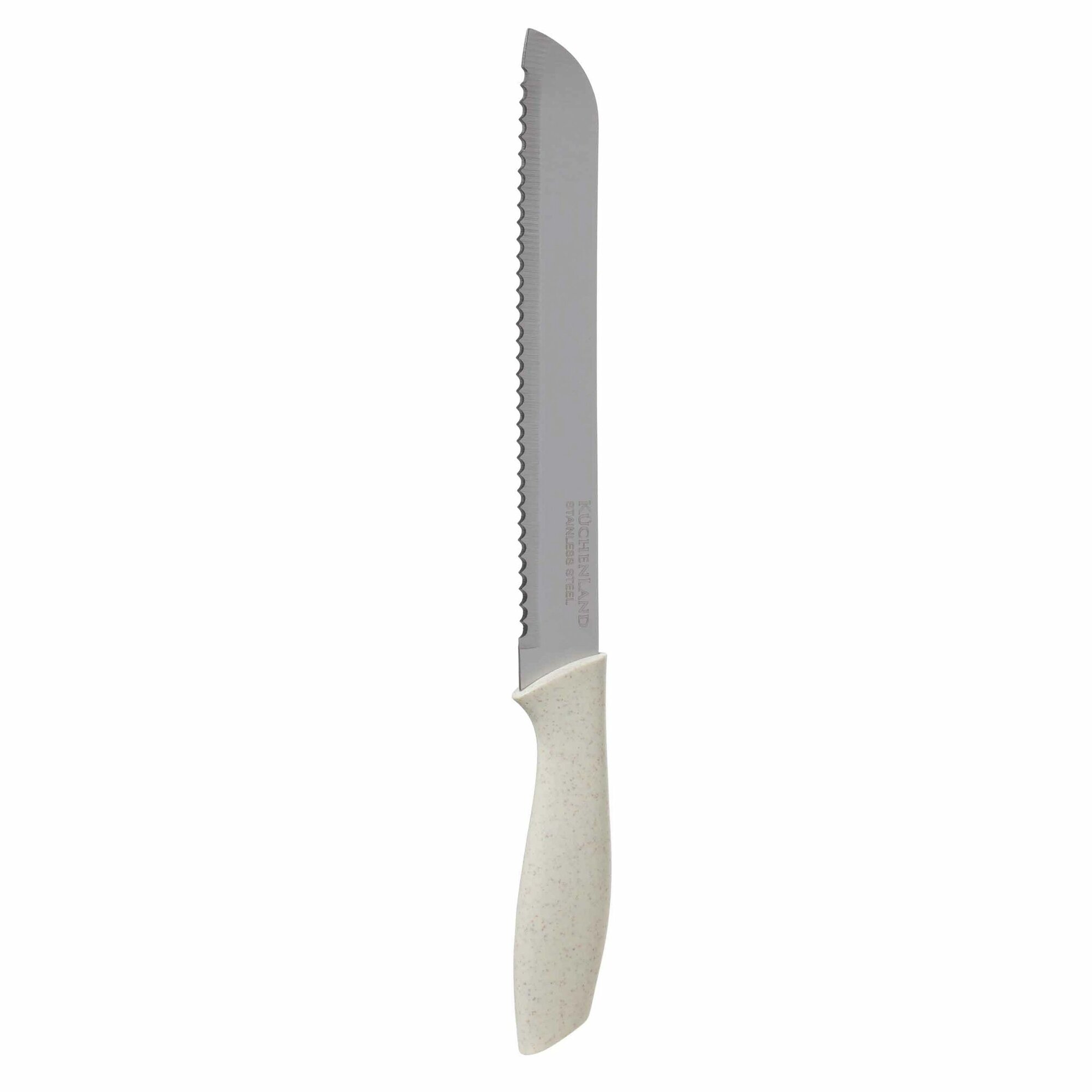 Нож хлебный 20 см сталь/пластик молочный Speck-light