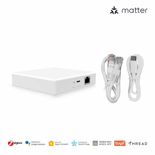 Центр управления умным домом Moes THP10-Z-X Tuya Zigbee Matter Thread Gateway Smart Home Bridge Matter Hub OEM 3171₽