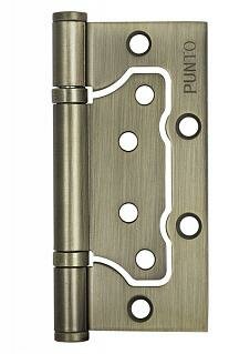 Комплект 8 шт. - Петля дверная накладная без врезки (бабочка) Punto 200-2B 100x25 WAB мат. бронза