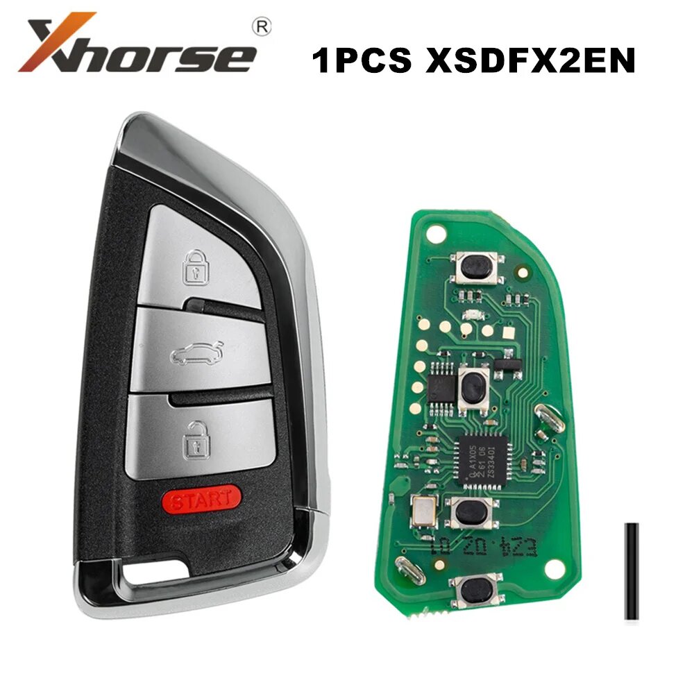 Xhorse XSDFX2EN Умный нож с дистанционным управлением, 4 кнопки, 1 шт.