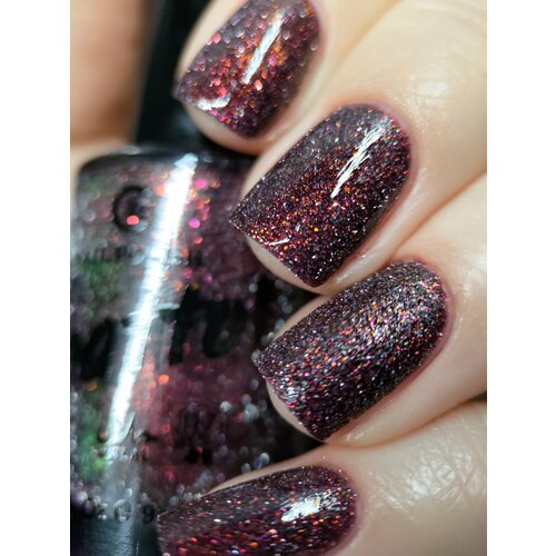 фото Grattol color nail polish never sleeping - лак для ногтей, коричневый, светоотражающий, без лампы, халяль, 9 мл
