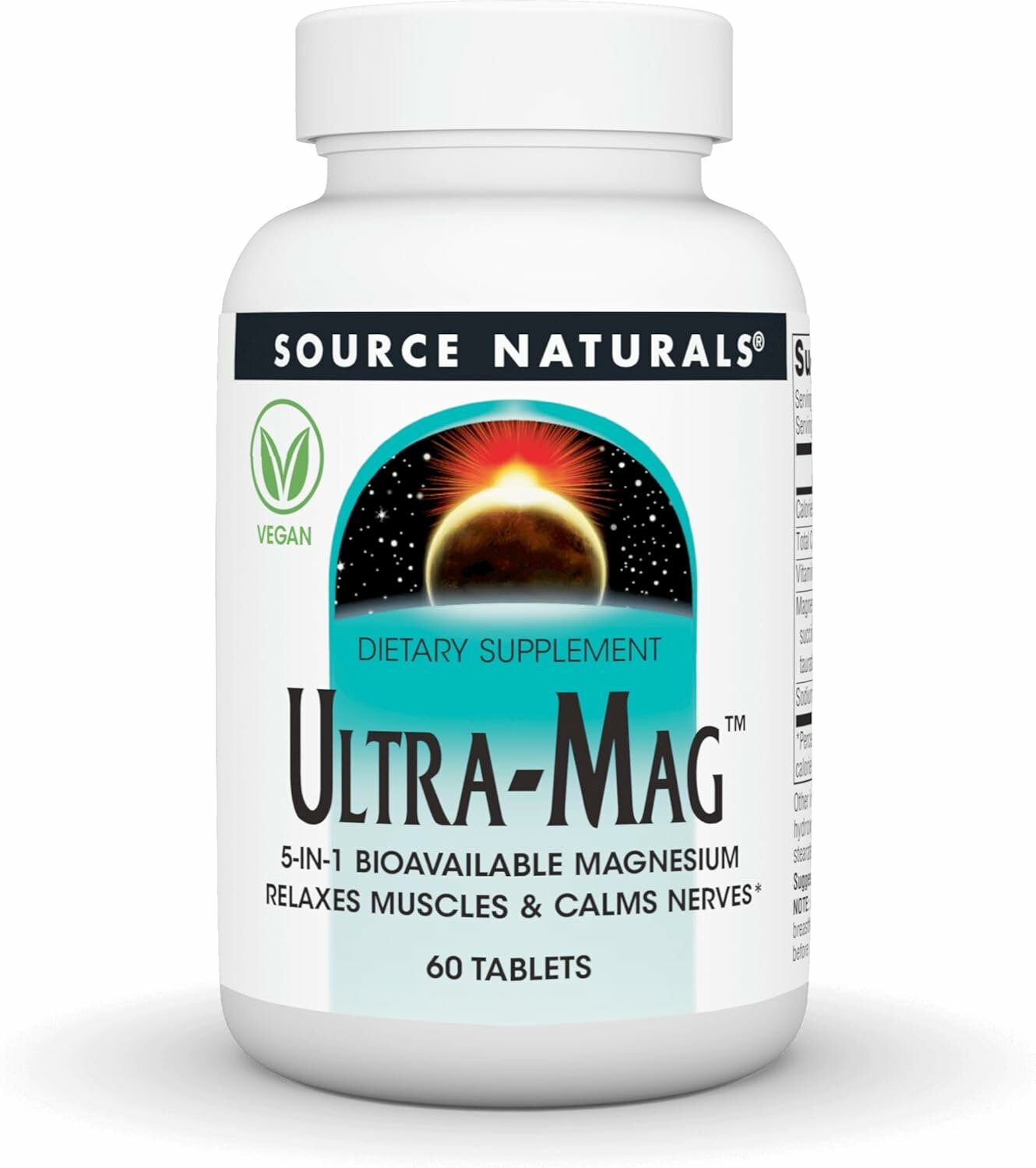 Магний  Source Naturals Ultra Mag  Магниевый комплекс с витамином B6  60 табл   США 100  